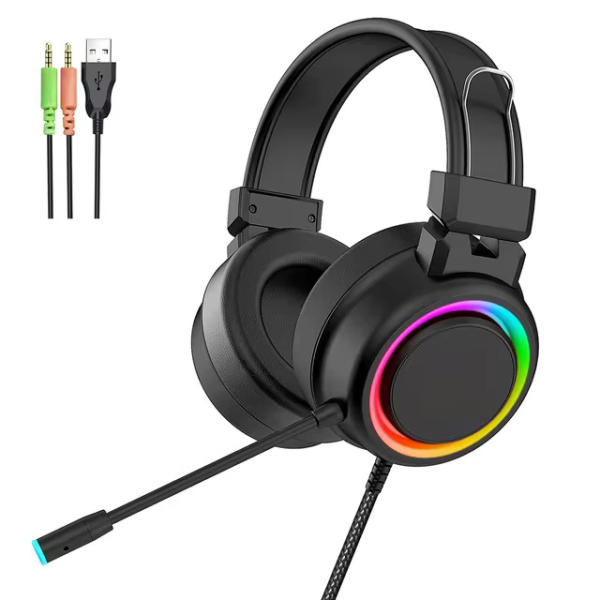 Wired Gaming Headset, 7.1 Surround Sound, Flip-to-Mute Mic